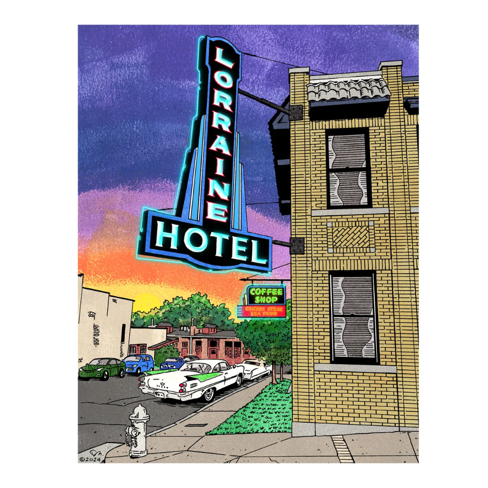 C Lorraine Hotel Print - Smeary Soapbox Press