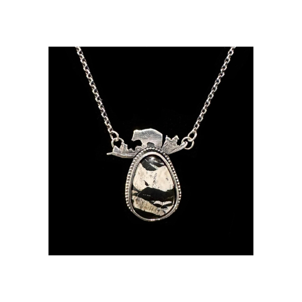 Bear and Bird Necklace