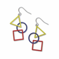 Kandinsky - Triangle, Circle & Square Earrings