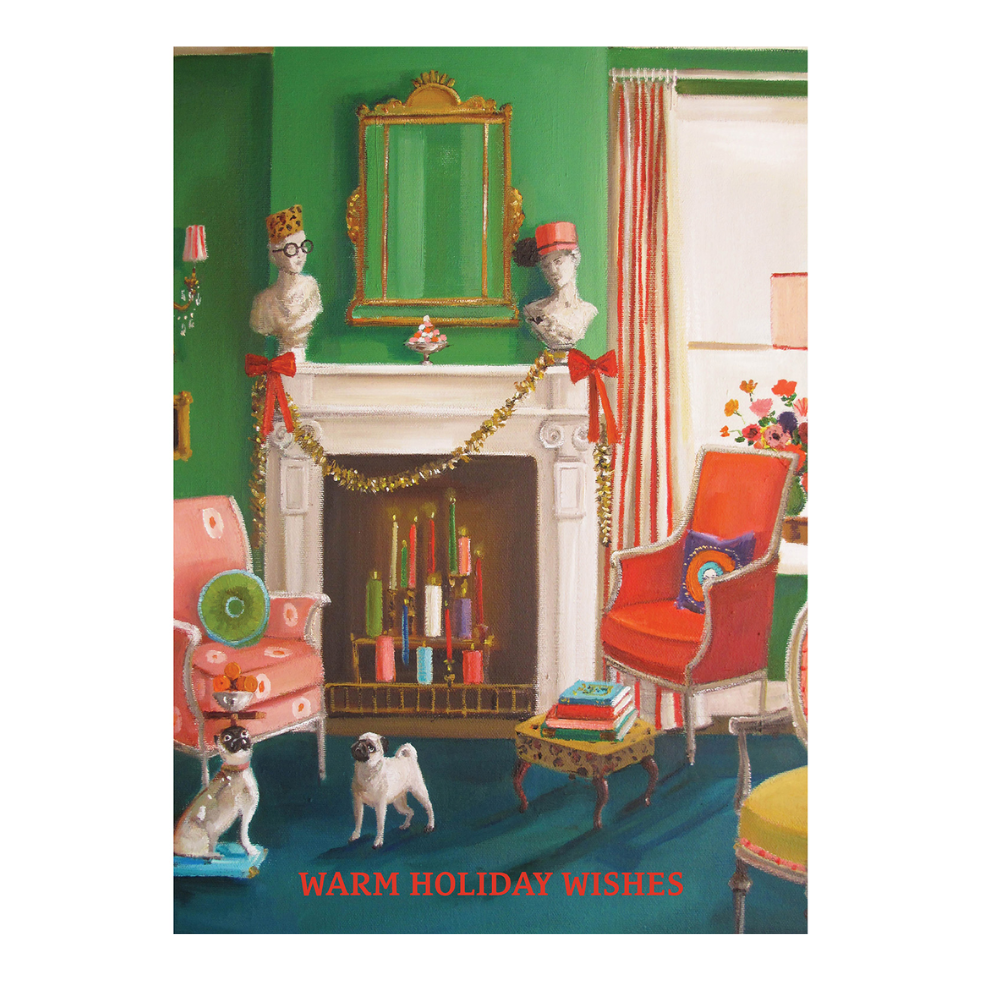 Holiday Fireplace Hester & Cook Card